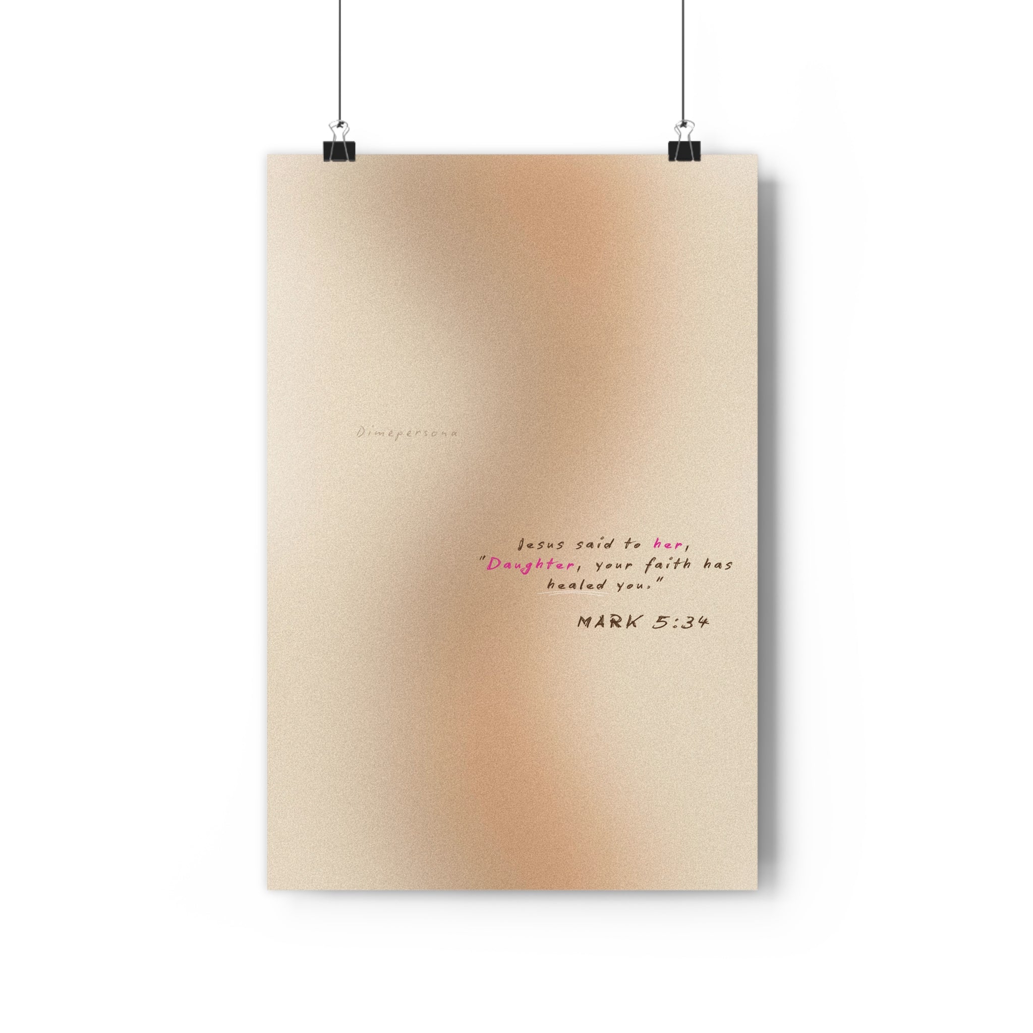 Inspiring God-Inspired Matte Posters, Faith Wall Art, Girl Empowerment Decor, Uplifting Home Print, Bible Verse Decorations