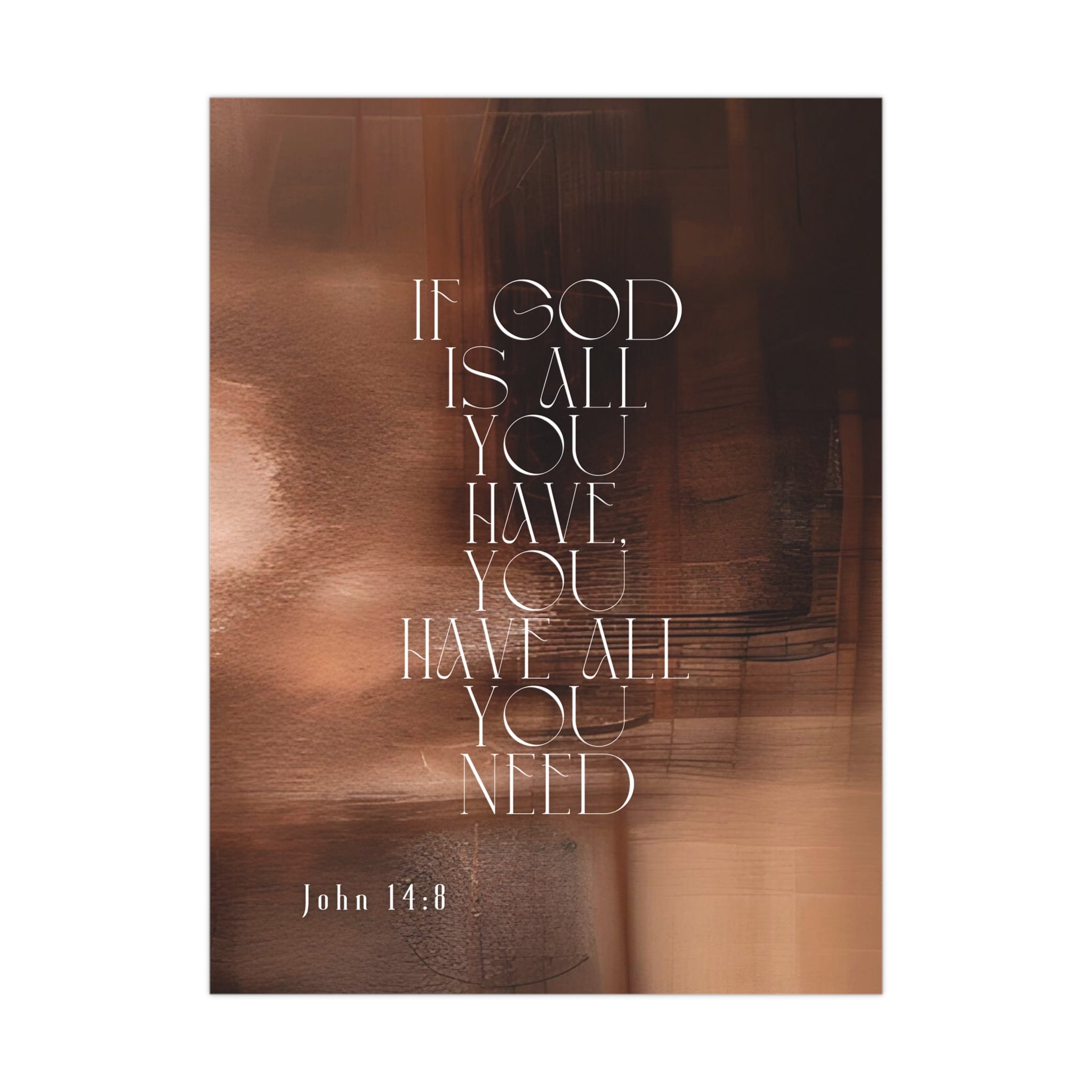 Inspirational Wall Art Print, Motivational Poster, Modern Home Decor, Religious Quote Decor, Faith-Based Art, Gift for Believers