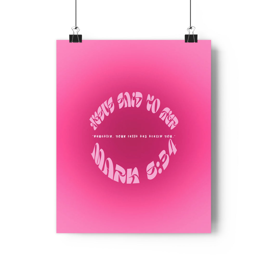 Inspiring God-Inspired Matte Posters, Faith Wall Art, Girl Empowerment Decor, Uplifting Home Print, Bible Verse Decorations