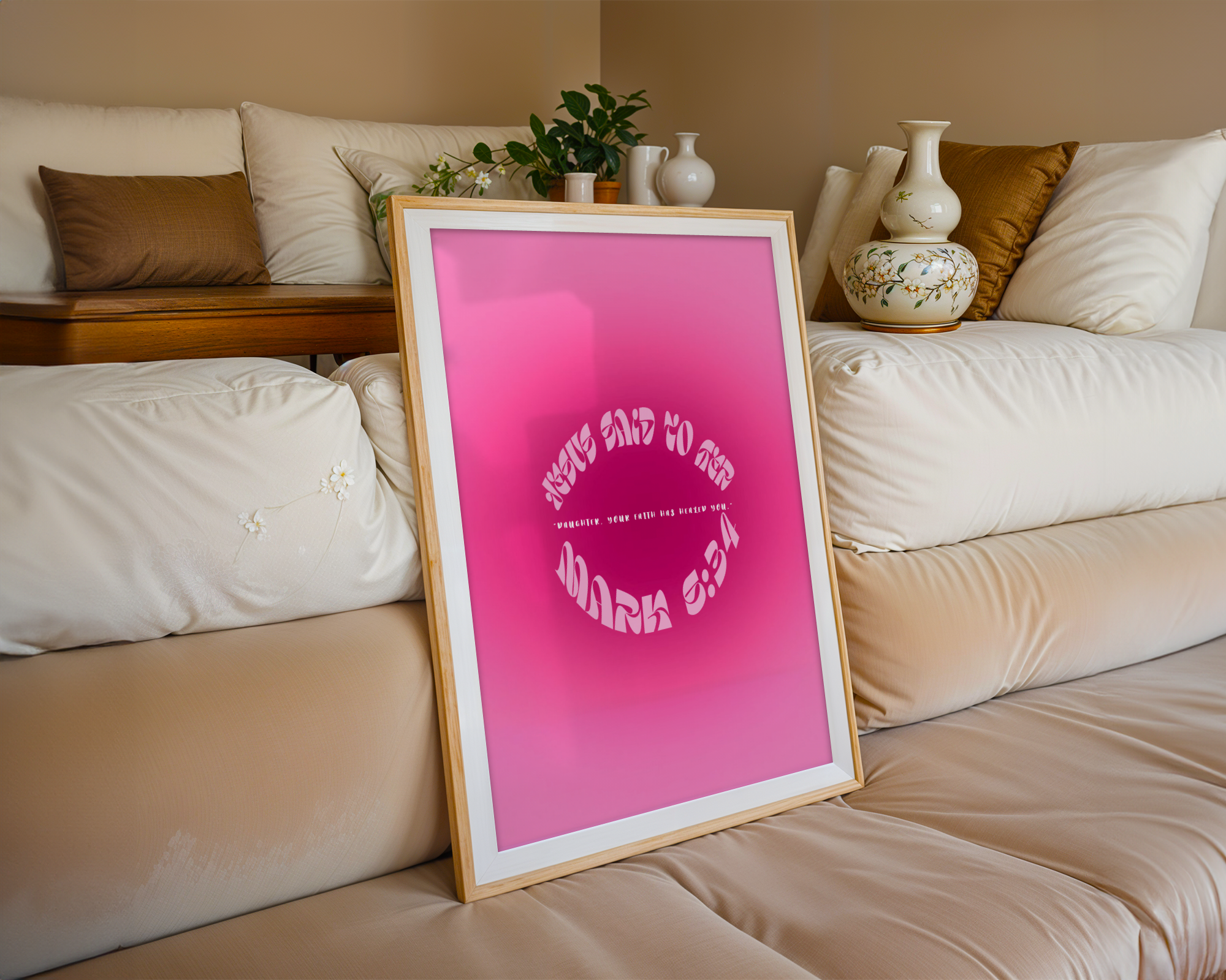 Inspiring God-Inspired Matte Posters, Faith Wall Art, Girl Empowerment Decor, Uplifting Home Print, Bible Verse Decorations
