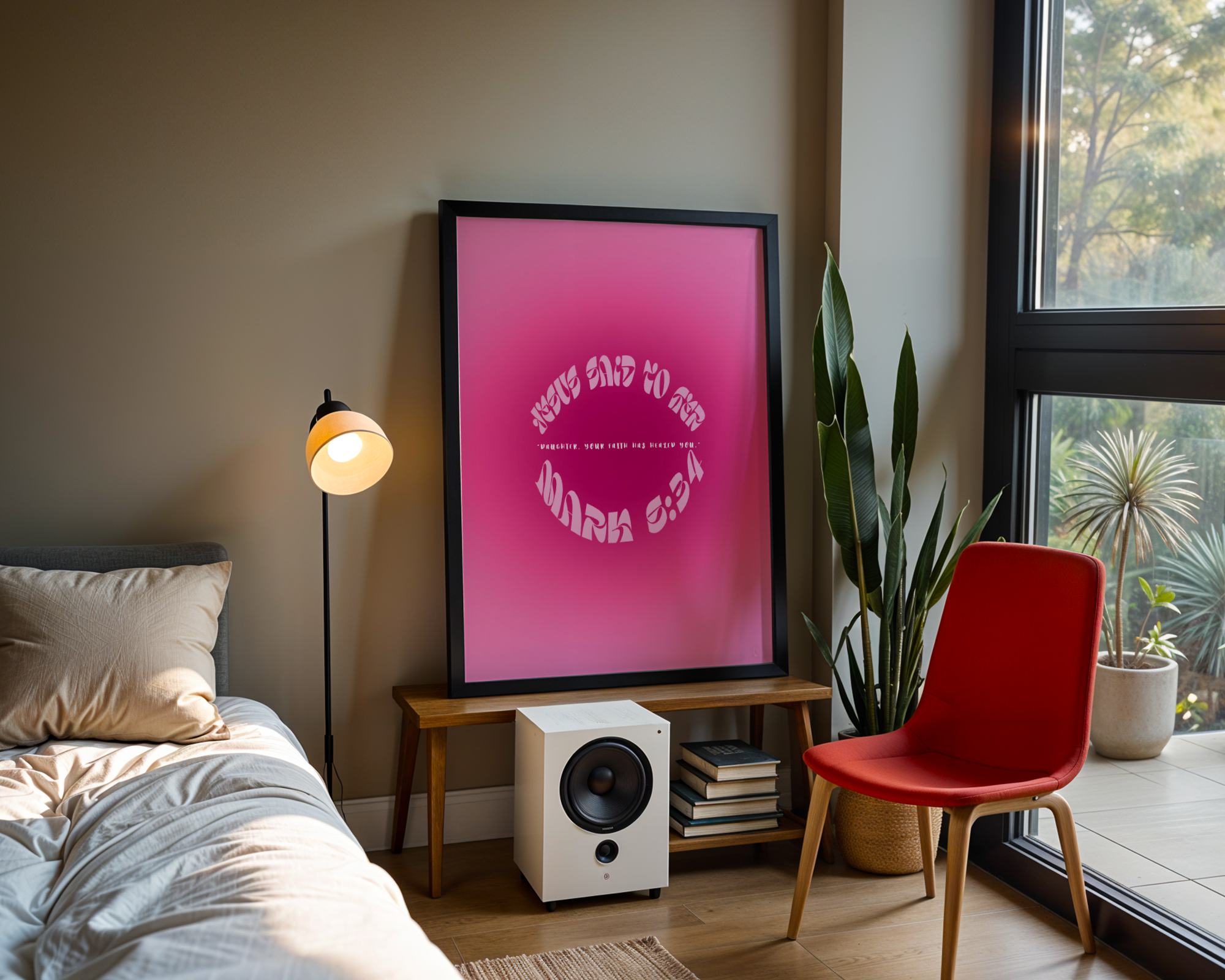 Inspiring God-Inspired Matte Posters, Faith Wall Art, Girl Empowerment Decor, Uplifting Home Print, Bible Verse Decorations