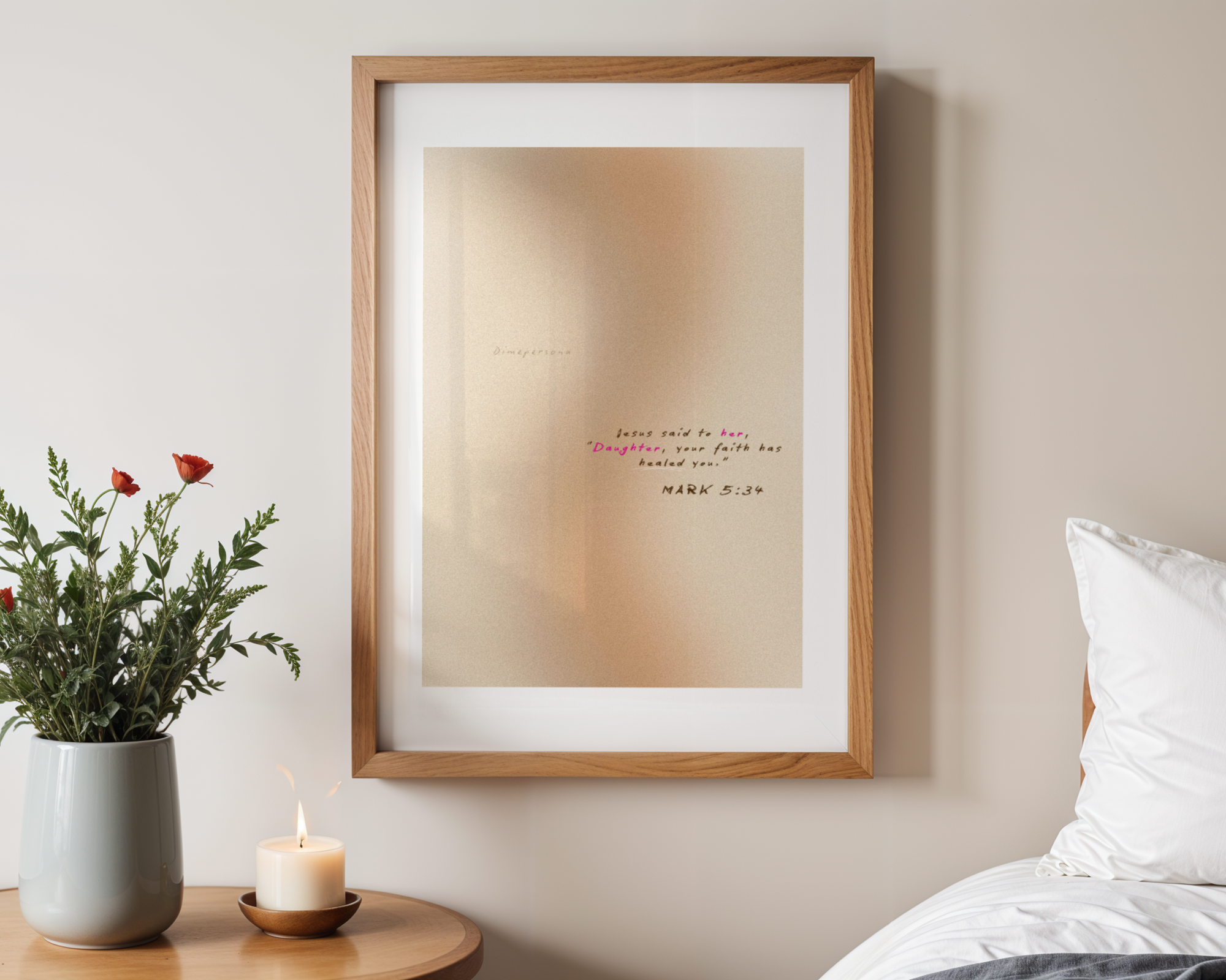 Inspiring God-Inspired Matte Posters, Faith Wall Art, Girl Empowerment Decor, Uplifting Home Print, Bible Verse Decorations