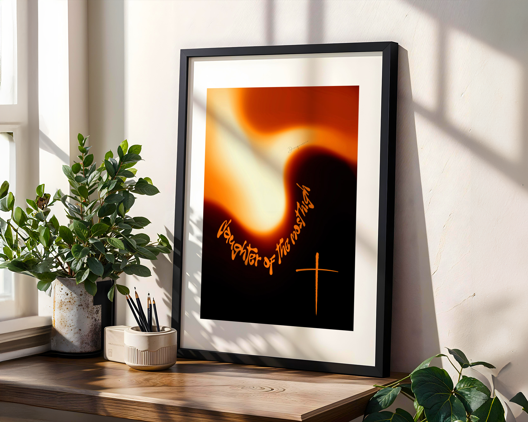 Anointed for Impact Christian Poster, Powerful Faith Motivational Wall Art, Religious Quote Print for Believers