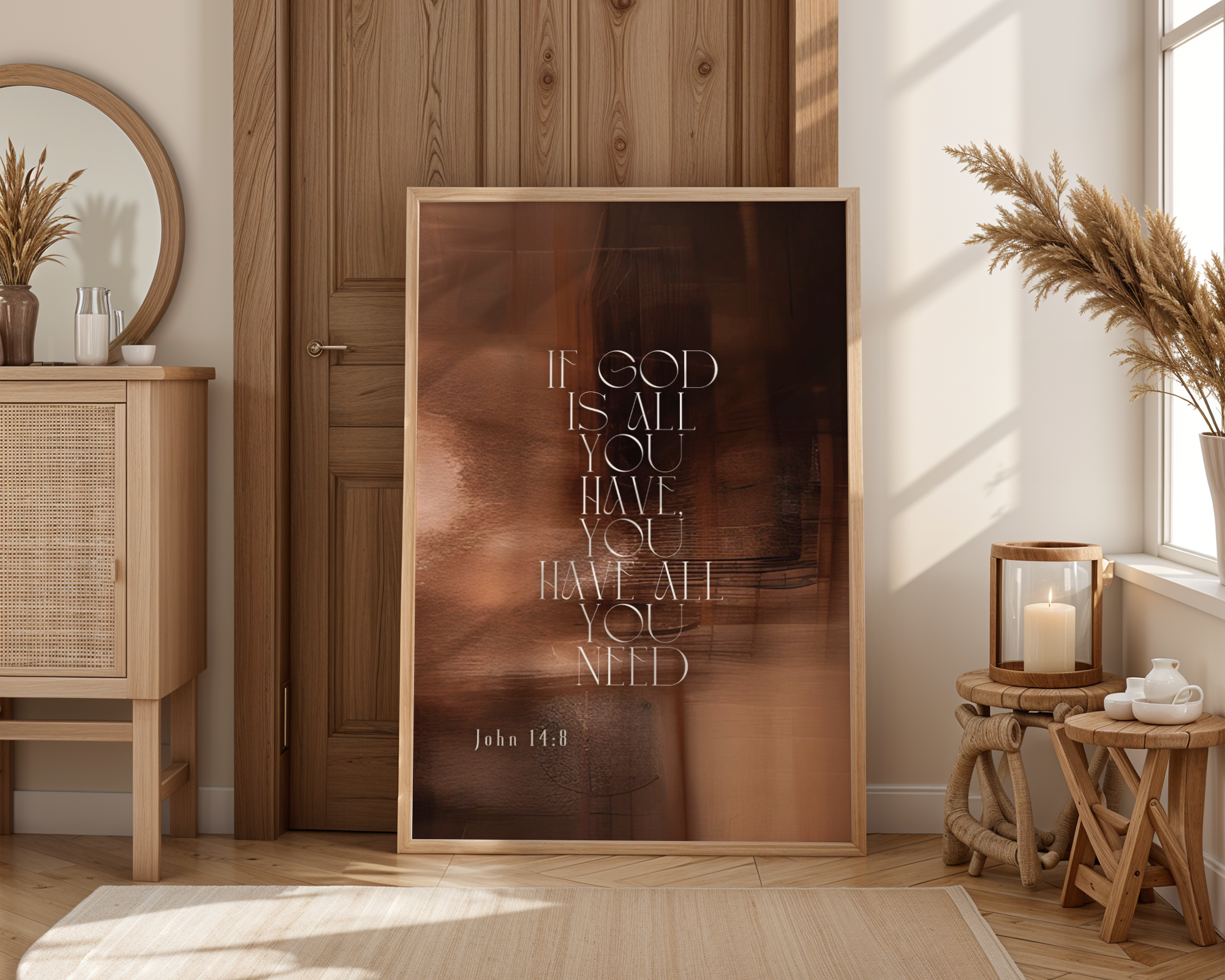 Inspirational Wall Art Print, Motivational Poster, Modern Home Decor, Religious Quote Decor, Faith-Based Art, Gift for Believers