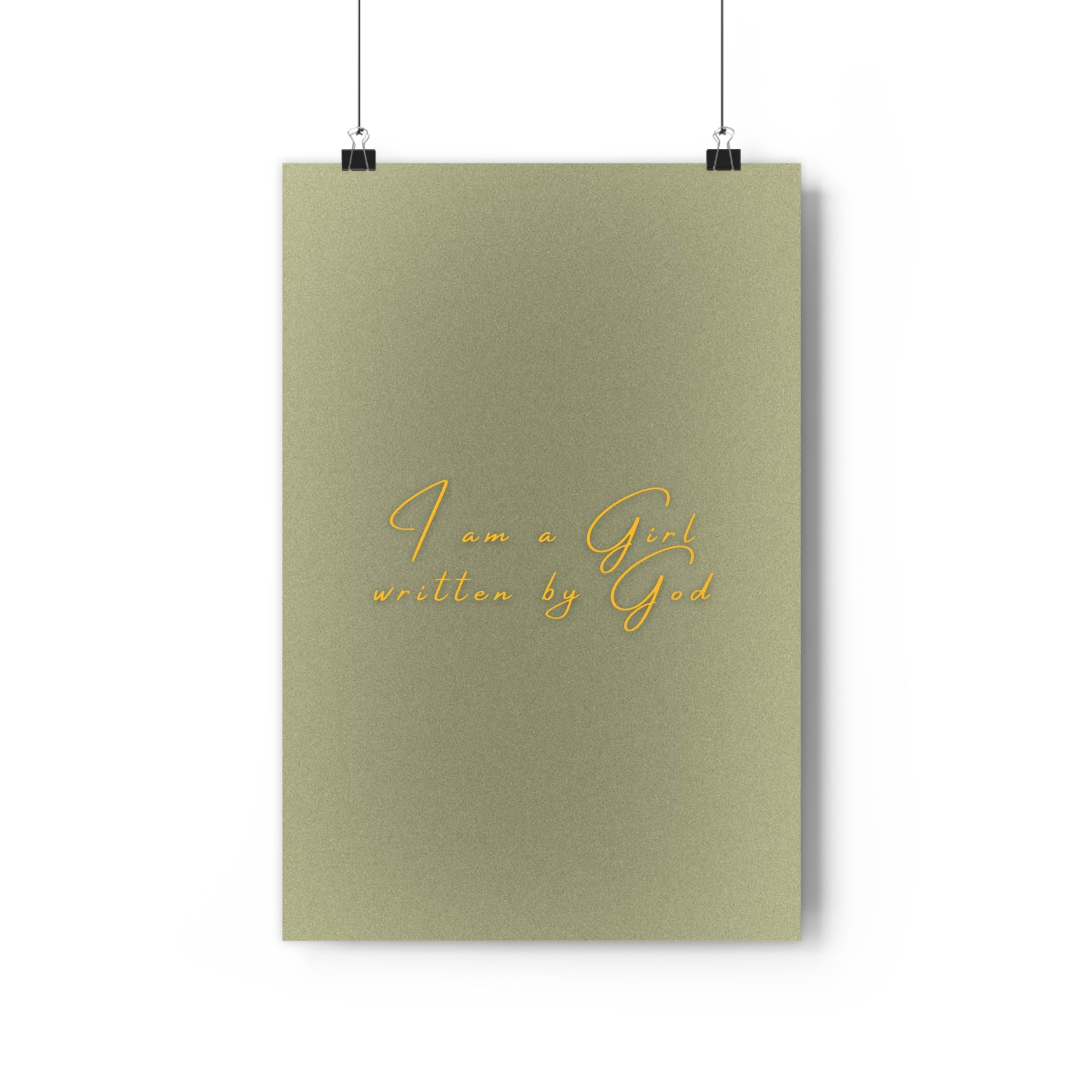 Inspiring God-Inspired Matte Posters, Faith Wall Art, Girl Empowerment Decor, Uplifting Home Print, Bible Verse Decorations